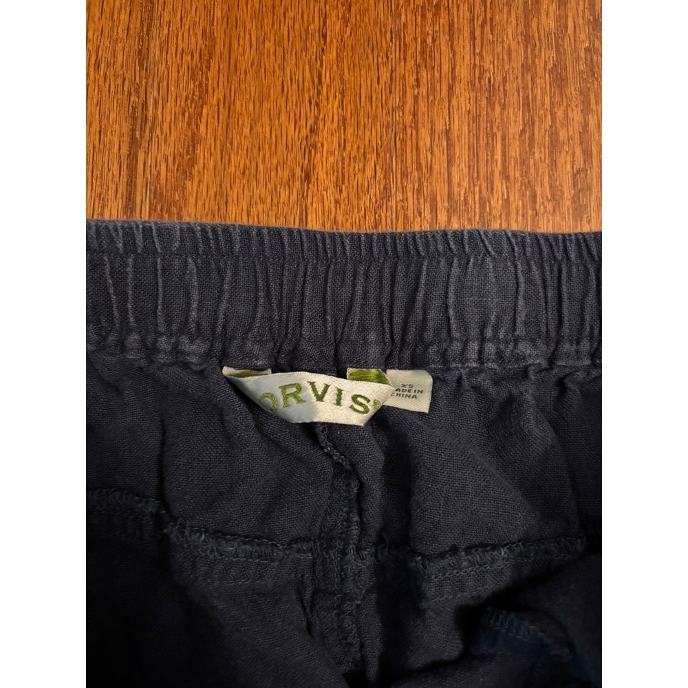 Orvis Black 100% Linen Pants Size XS - Picture 6 of 10